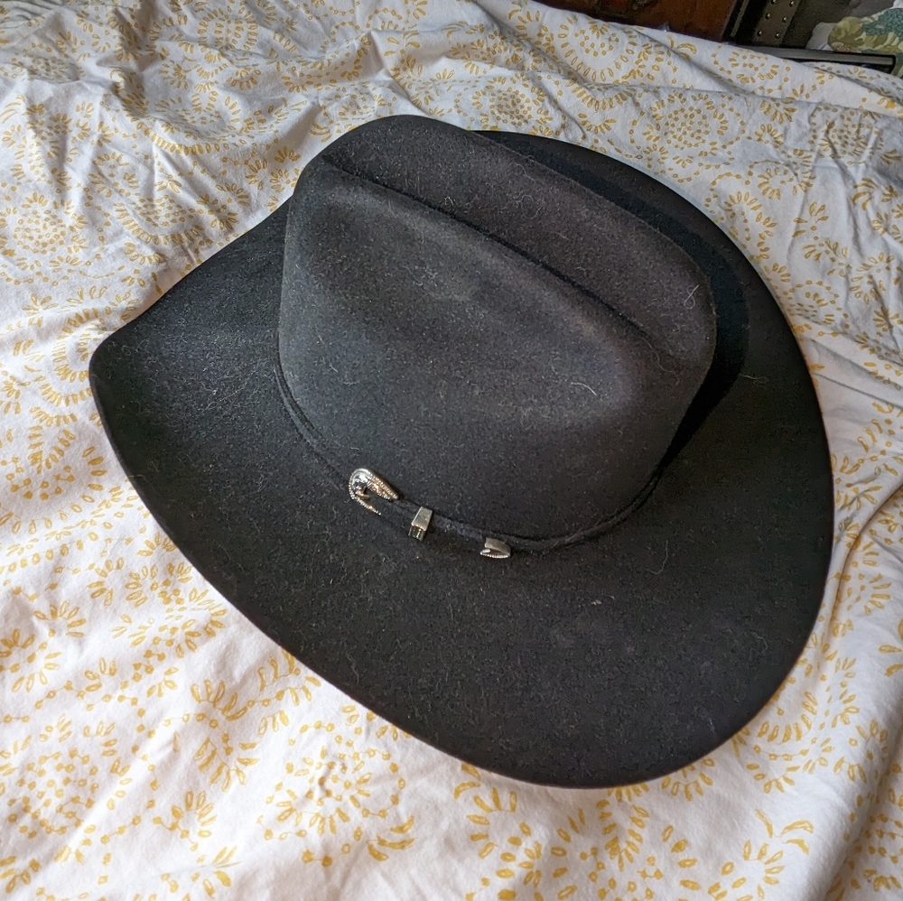 Wrangler Cowboy Hat Genuine Beaver Felt Made in Texas Sz 7